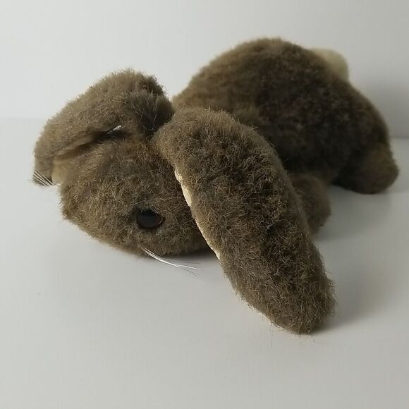Vintage DAKIN Rabbit Hand Puppet 12in Full Body Fuzzy Brown Bunny 1985 Korea - Picture 1 of 9